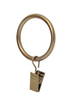 Drapery Curtain Clips 14Pc. Set - WARM GOLD